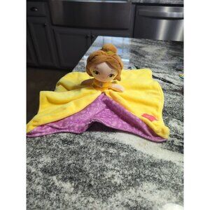 Kids Preferred Disney Princess Belle Baby Blanket Yellow Purple Security Lovey